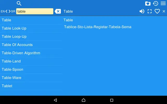 EN-SR Dictionary Free android App screenshot 2